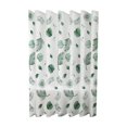 thumbnail image 1 of Cortinas de ducha estampadas Mouliraty, forro de PEVA, 80 x 180 cm, con 12 ganchos, decoración impermeable para baño, diseño de hojas, flores y burbujas, 1 of 8