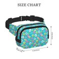 thumbnail image 4 of Fuzoiu Donut Print Unisex Square Double Layer Waist Bag,Crossbody Fanny Pack Travel Workout Accessory, 4 of 8