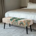 thumbnail image 2 of XYZCANDO Stain Resistant Dining Bench Covers, Butterfly Mandala Print Poly Spandex Elastic Hem Rectangle Dining Chair Slipover for Living Room Home, 2 of 9
