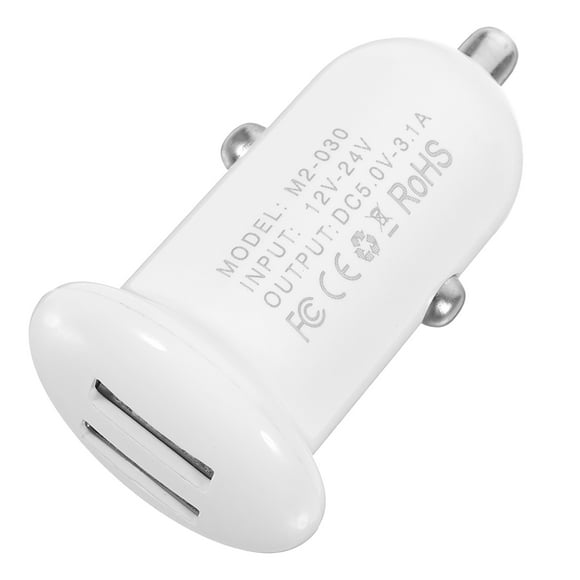 RUNROTOO Black Car Charger Adapter with Dual USB Intelligent Ports for Phone Tablet Charging