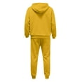 thumbnail image 6 of Hogleaql Sweat Suits for Men 2 Piece Hoodie and Sweatpants Solid Color Sweat Hoodie Jogging Athletic Pants Set Relaxed Fit Winter Suits with Pockets Yellow 3XL, 6 of 6