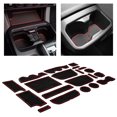 thumbnail image 4 of CupHolderHero for Toyota Tacoma Accessories 2016-2022 Premium Custom Interior Non-Slip Anti Dust Cup Holder Inserts, Center Console Liner Mats, Door Pocket Liners 20-pc Set (Access Cab) (Blue Trim), 4 of 10