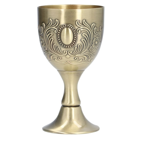 Gold Chalice, Zinc Alloy Engraving Pattern Chalice For Home For Bar For Restaurant