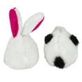 thumbnail image 3 of Petmate Zoobilee Mini Squatters Soft Plush Dog Toy, Panda and Rabbit, Small 5.5", Pack of 2, Multicolor, 3 of 4