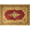 thumbnail image 1 of Ahgly Company Machine Washable Indoor Rectangle Medallion Brown Traditional Area Rugs, 7' x 9', 1 of 4