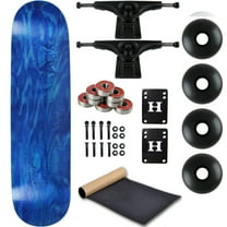 Moose Complete Skateboard Stain Blue 8.25" With Black Trucks and Black Wheels
