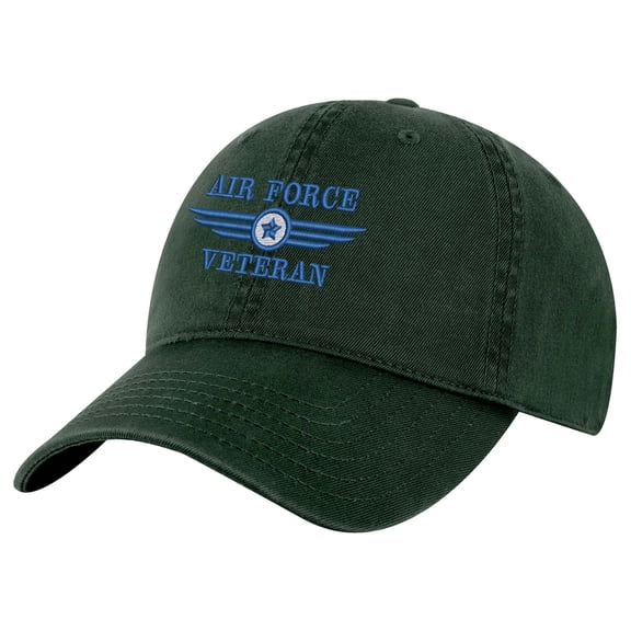 US Air Force Veteran Hat – Embroidered Military Baseball Cap for Proud Veterans (AlpineGreen)