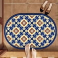 thumbnail image 1 of Granjero Gordo Alfombrilla de baño antideslizante de felpa mullida, accesorio de baño decorativo de 15 x 23 pulgadas (A), 1 of 4