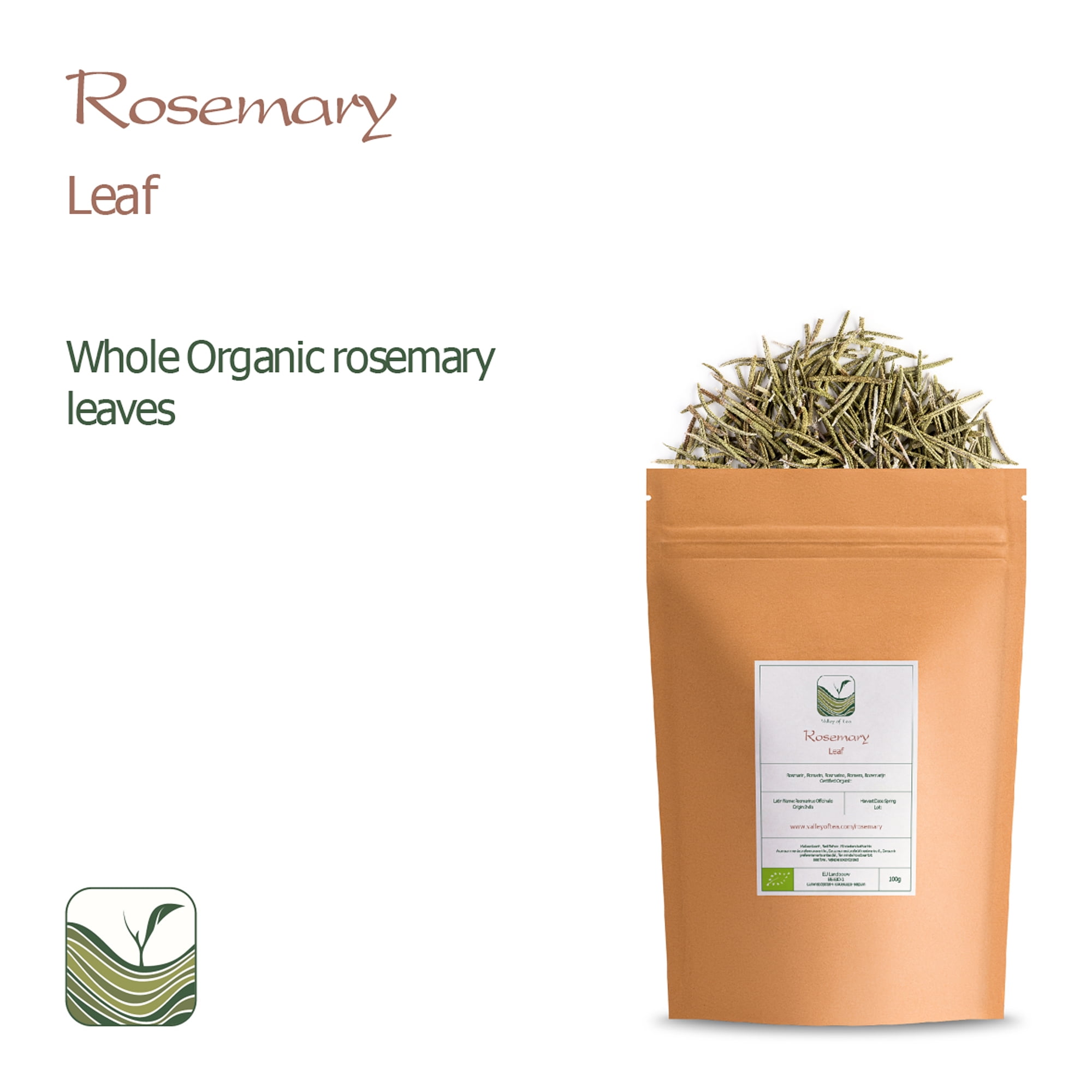 Rosemary Organic Culinairy Gourmet Herb - Rosmarinus Officinalis Directly From Greece - Dried Romero Sprigs 350g