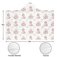 thumbnail image 3 of Wearable Blanket,Princess Castle Pattern Hooded Wearable Flannel Blanket for Adults & Teens,Winter Poncho Shawl Wrap Cape Cozy Anti-Pill,60"x80", 3 of 5