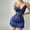 Blue, variant on BLTIBY Womens Erotic Lingerie Pajamas Jumpsuits Sets Babydoll Dress Thong Lace Sleepwear Thin Sheer Nightdress Nightgowns See-through Nightwear Pink M