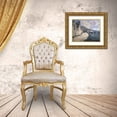 thumbnail image 3 of Monet, Claude 31x26 Gold Ornate Wood Framed with Double Matting Museum Art Print Titled - Rocks at Falaise, near Giverny, 3 of 4