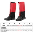 thumbnail image 2 of Unique Bargains Leg Gaiters, Waterproof Shoe Covers Adjustable Snow Boot Gaiter, Red, M, 2 of 6