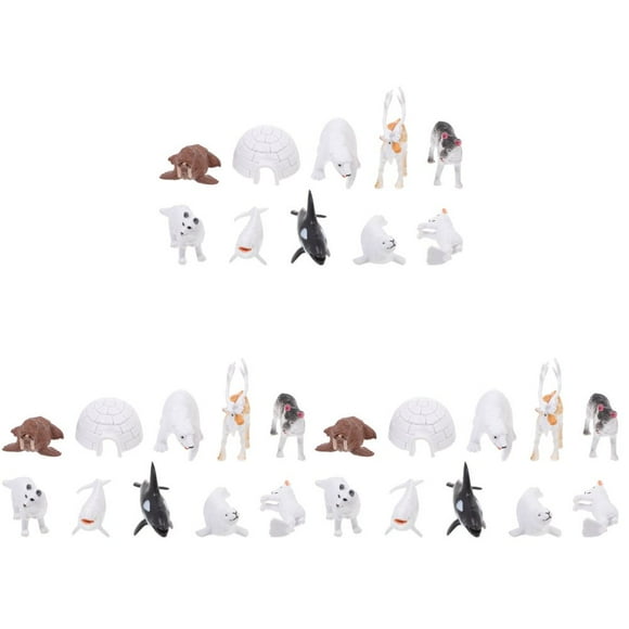 3 Sets Simulation Animals Model Kid Animals Toy Child Cognitive Toy Sand Board Adornment