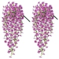 thumbnail image 1 of Flor de vid violeta artificial, planta violeta colgante falsa para primavera, verano, interior, exterior, pared, hogar, jardín, patio, boda, fiesta, decoración, 1 of 8