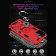 thumbnail image 2 of Dteck Case For Apple iPhone 11 Pro Max(6.5 inches) ,Shockproof Rubber Armor Case Hybrid Rugged Hard PC Back Phone Ring Kickstand Cover,without Screen Protector ,Red, 2 of 8