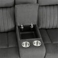 thumbnail image 6 of Lexicon Brennen Microfiber Power Double Reclining Loveseat in Charcoal, 6 of 9