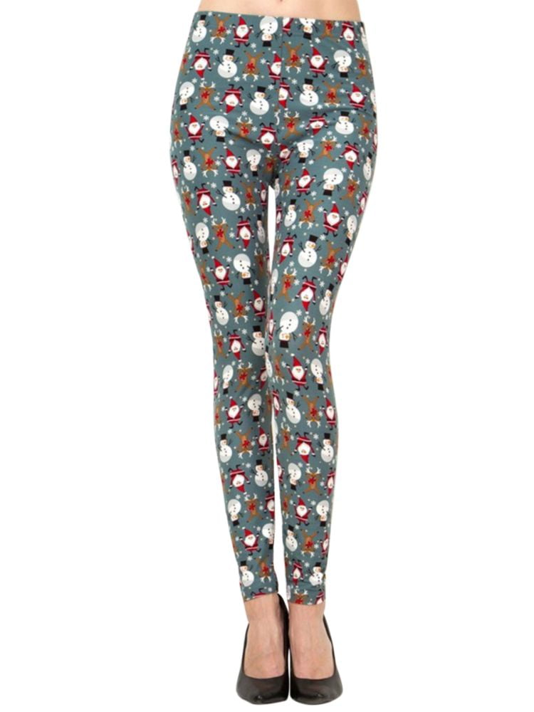 Lavra - LAVRA Women's Christmas Holiday Leggings Festive Tights Xmas ...