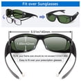 thumbnail image 5 of TINHAO Wrap Around Fit Over Glasses Sunglasses for Men with Hard Case, Polarized UV400 Prescription Glasses for Driving Fishing Cycling Hiking Outdoor Sport, 5 of 7