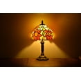 thumbnail image 4 of Tiffany Style Table Lamp Bedside Desk LED Lamp Shades Bedroom Stained-Glass 14.5'' Height Multi-Color, 4 of 4