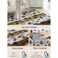 thumbnail image 5 of Farmhouse Dog Area Rug for Bedroom 3x5 Ft Paw Vintage Brown Wooden Board Super Soft fuzzy Throw Rug Non-Slip Fluffy Plush Indoor Floor Carpet for Living Room Nursery Home Decor, 5 of 8