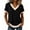 Khaki(Women Tops), variant on Color Block V-Neck T-Shirt for Women Short Sleeve Casual Top with Contrast Trim Relaxed Fit Tee