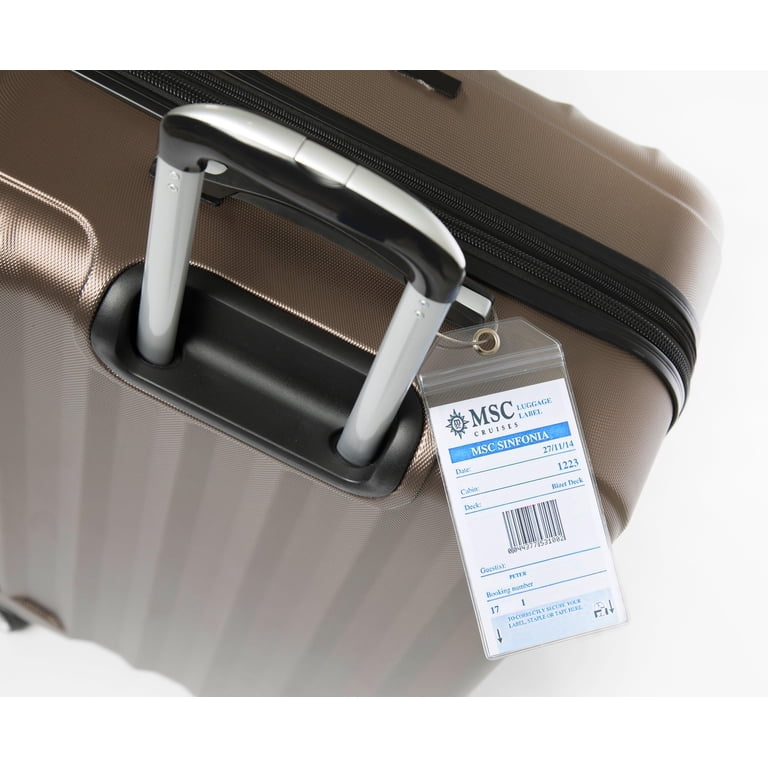 ComfiTime Cruise Luggage Tag Holders, 12-Pack Waterproof Clear photo 7