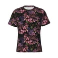 thumbnail image 4 of Vsdgher Orchids Flowers Print Men's Dry Fit Mesh Athletic Shirts Moisture Wicking Tennis T-Shirt Tops, 4 of 9