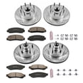 thumbnail image 3 of PowerStop Front and Rear Z23 Evolution Sport Carbon-Fiber Ceramic Brake Pad and Drilled & Slotted Rotor Kit Fits: FORD Select Models K5589, 3 of 10