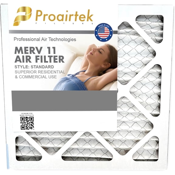 Proairtek AF14141M11SWH Model 14x14x1 Air Filter, MERV 11; Ideal for Anyone Wanting Clean, Crisp Air in Their Home