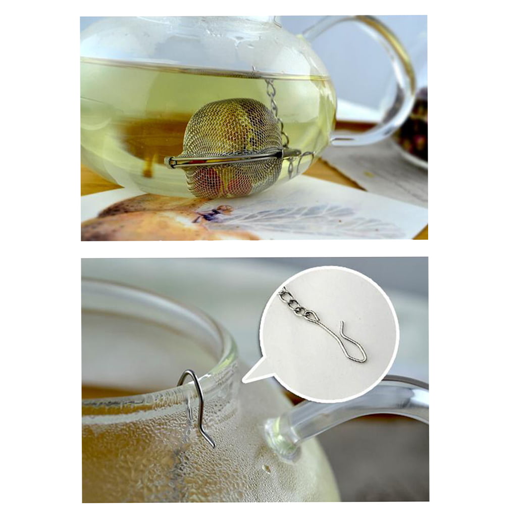 SM SunniMix Tea Strainer,Stainless Steel Mesh Tea Ball Tea Infuser Strainers,Filters Tea Interval Diffuser for Tea 4.5cm 