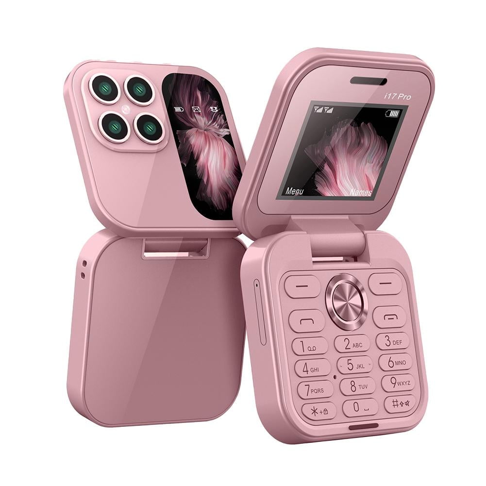 2024 New Mini Flip Mobile Phone 2 SIM Card Small Display Foldable