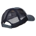 thumbnail image 4 of Shark Embroidered Washed Trucker Cap - Navy Navy OSFM, 4 of 5