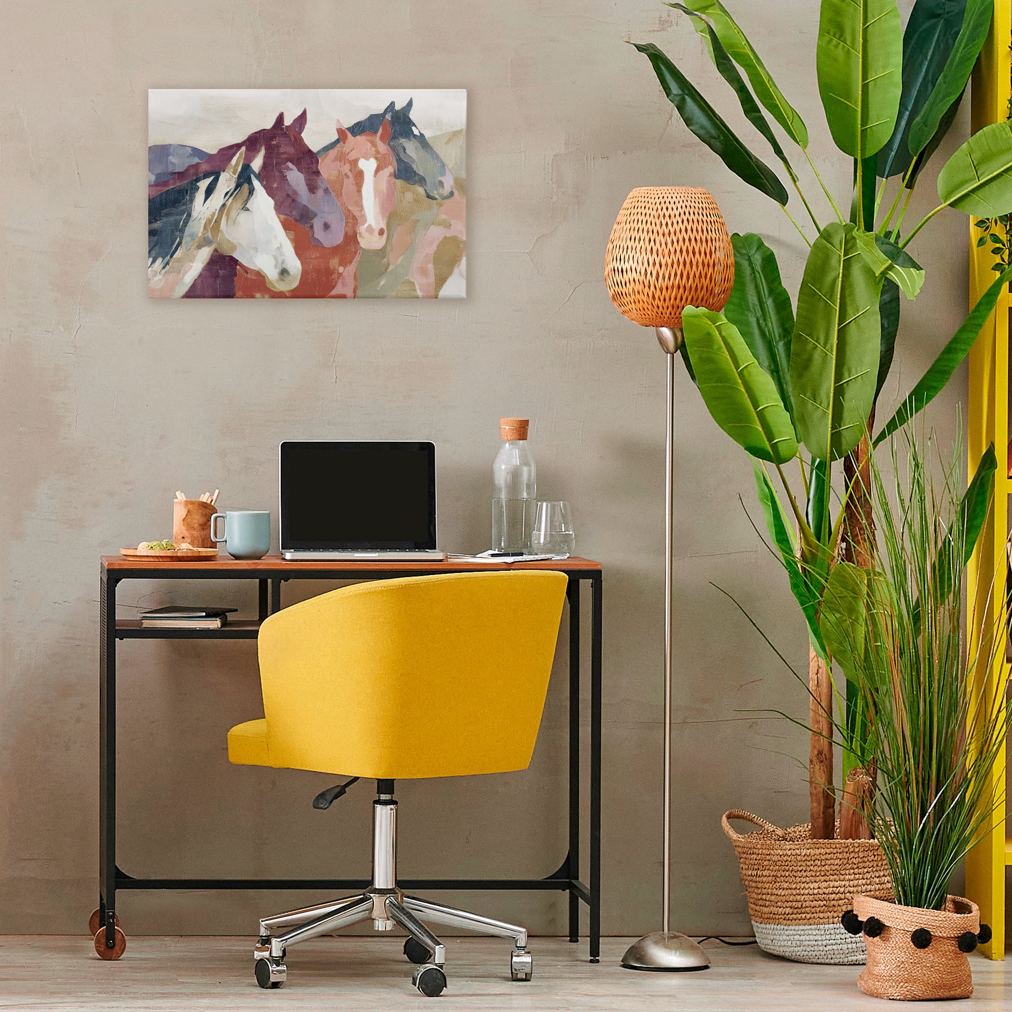 Stupell Industries Calm Horses Abstraction Canvas Wall Art, design by Chromatic Storm Studio