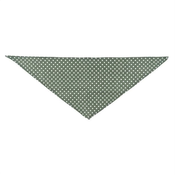 Methold Bufanda de babas para mascotas, accesorios de decoración de toallas triangulares decorativas coloridas lavables con puntos para cuello de Ropa para mascotas Verde Methold PT003843-01