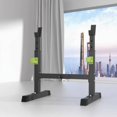 thumbnail image 3 of twisto Squat Bench Press Stand Multi-Function Adjustable Squat Rack Heavy Duty Adjustable Barbell Rack for Beginners, Weight Training, Indoor, Black Green, 3 of 10