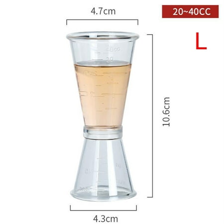 

Party Yeah Plastic Jigger Single Double Cocktail Wine Short Drink Bar Party Measure Cup
