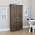 thumbnail image 2 of Bush Furniture Salinas Kitchen Pantry Cabinet with Doors, Ash Brown, 2 of 2