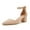 Naked, variant on Dellytop Women's Pointed Toe Pumps Ankle Strap Buckle Chunky Block Heel Dress Sandals