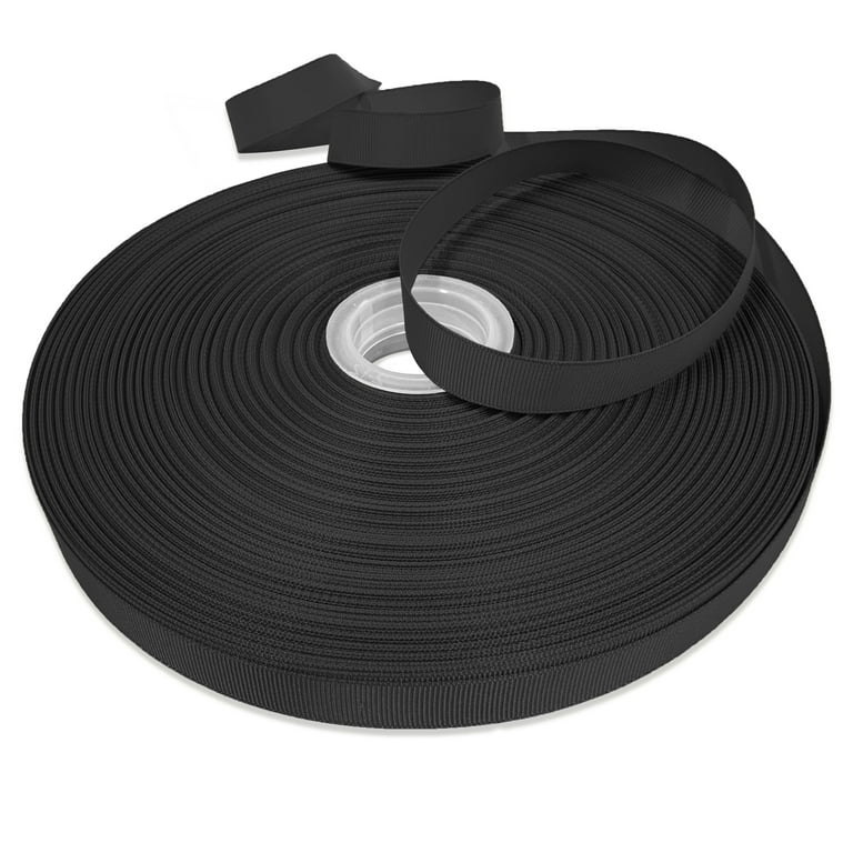 Gwen Studios Solid Grosgrain Ribbon in Black | 5/8 x 100yd | Michaels