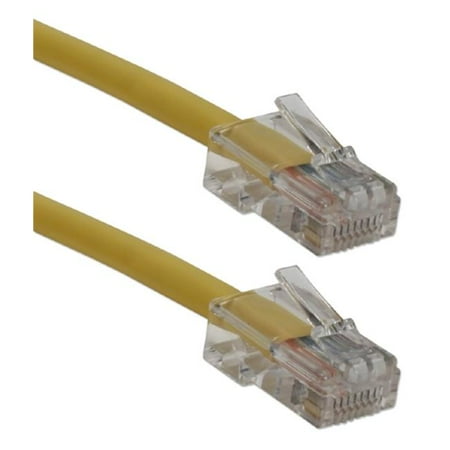 - QVS CC712EX-25YW 25 ft. 350MHz CAT5e Crossover Yellow Patch Cord