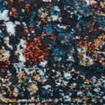 thumbnail image 6 of RUGSOTIC CARPETS MACHINE MADE HEATSET POLYPROPYLENE AREA RUGS - 6'7''x9', Rectangle, Blue, Classic Oriental Traditional , High Pile Machine Made Area Rugs for Living Room, Bed Room (M00053), 6 of 7