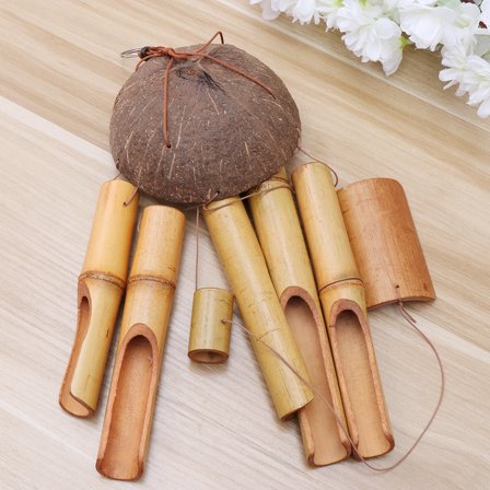 KALLORY 1Set Home Decor Bamboo Wind Chime with Sound Production and Decoration Function for Pathway