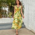thumbnail image 5 of Floral Colorful Flower King Size Sleeveless Dress Dresses Summer Women Dresses Clothing Woman Dresses Dress, 5 of 7