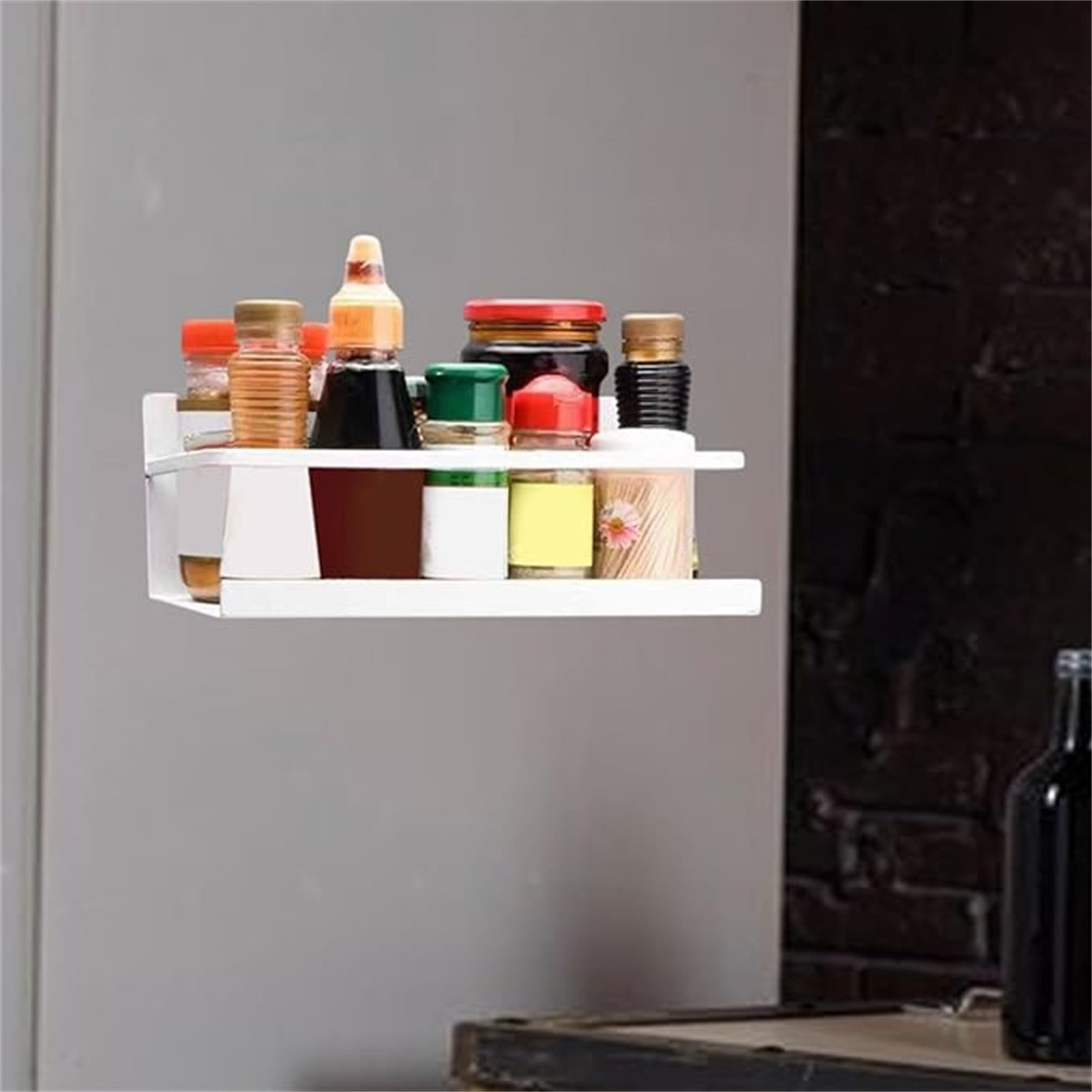Magnetic Cup Holder, 3-Slot Magnetic Cup Storage Rack Holder,Magnetic Water Bottle Organizer Rack for Fridge, Magnetic Cup Organization Shelf for Workplace, Home, Kitchen