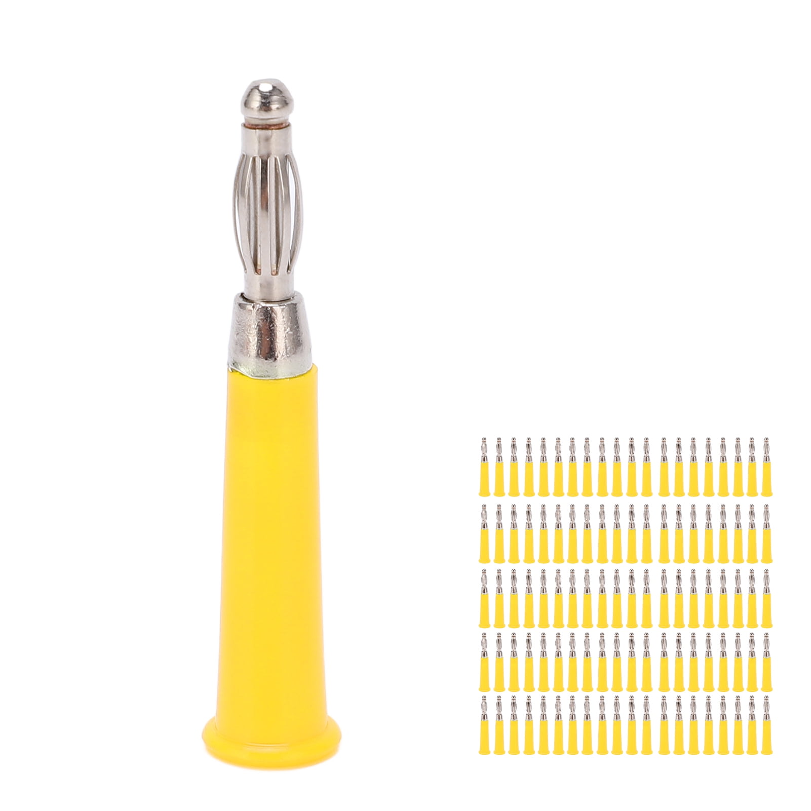 Bananas Connector, 19A Maximum Current 4mm Diameter 100Pcs Banana Plug