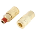 thumbnail image 3 of NPT 1/4 Inch 12-Piece Pneumatic Quick Connect Set: Rust-Resistant Brass-Plated Iron Couplers with Sealing Coating, Easy Plug/Unplug, Transparent Storage Box - Includes 6 Male, 4 Female, 1 Female, 3 of 6