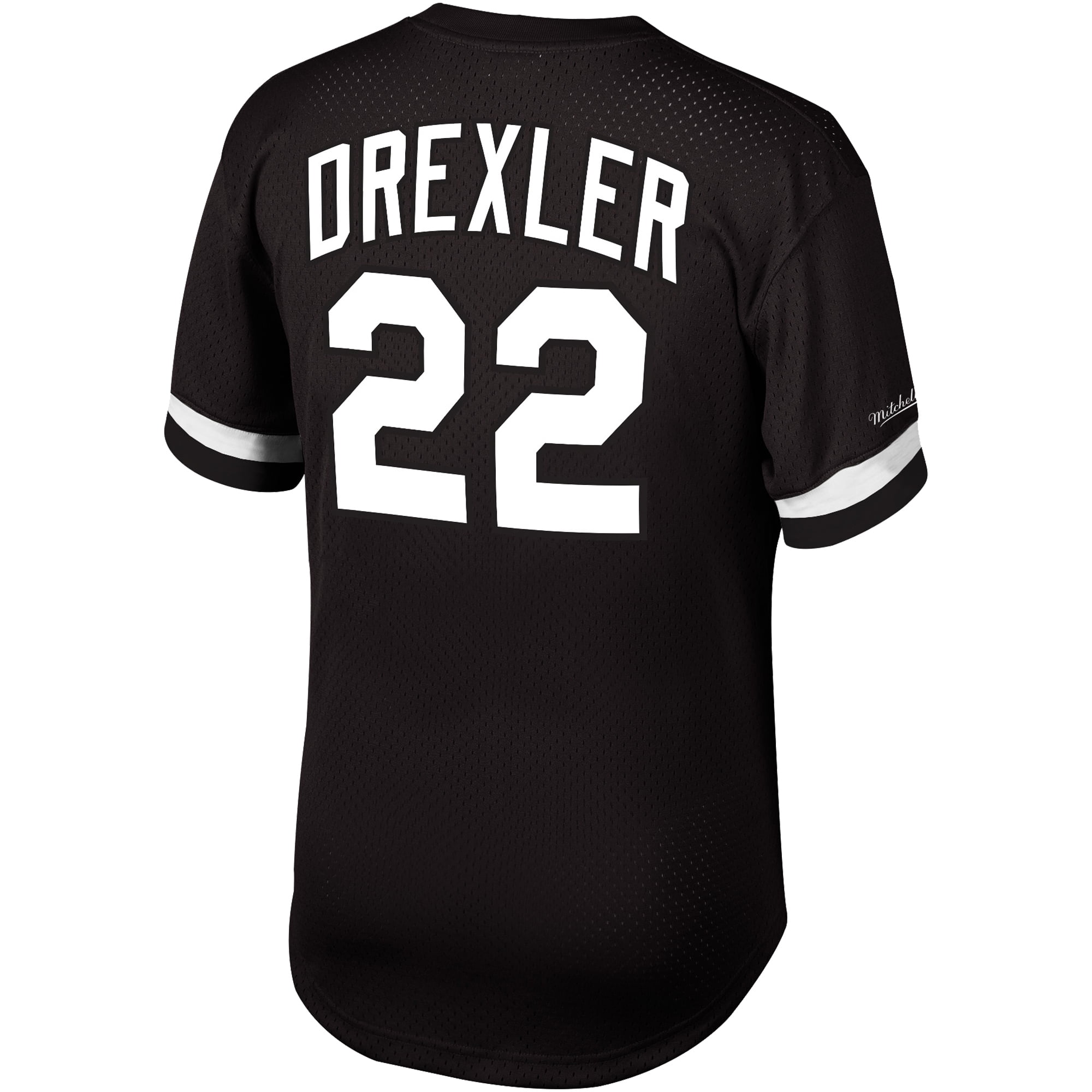 NBA Portland Trail Blazers Clyde Drexler Black /& White Mesh Name Number Crew
