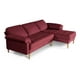 thumbnail image 4 of Sala Modular Reversible Makora Cavalli Con Memory Foam, Color Rojo, Lino Respaldo Reclinable De 3 posiciones., 4 of 10