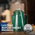 thumbnail image 3 of Classic Percolator Coffee Pot — Coffee Percolator, Camping Kettle – The Original Camping Coffee Pot, Now Modernized – For Campsite Brewmasters Everywhere [Black Enamel, 12 Cup], 3 of 7